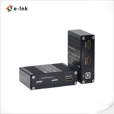 Mini 4K / 60Hz HDMI 2.0 KVM USB fiber optik uzatıcı üzerinden