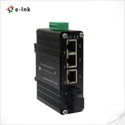 Mini Endüstriyel 3-Port 10/100/1000T + 1-Port 1000X SC Gigabit Ethernet Değiştiricisi