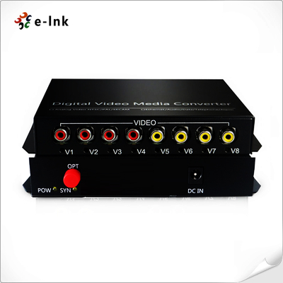 Fiber Optik Dönüştürücü üzerinden 4 Kanal Çift Yönlü RCA Ses