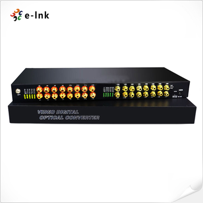 Fiber Optik Dönüştürücü üzerinden 16 Kanal Çift Yönlü RCA Ses