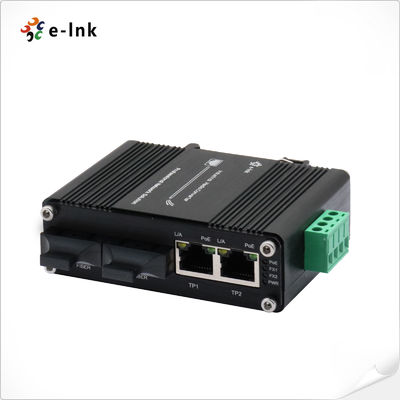 Mini Endüstriyel 2-Port 10/100/1000T 802.3bt 90W PoE + 2-Port 100/1000Base-X SFP Ethernet Switch