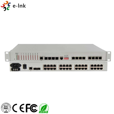 32E1 + 4GE PDH Çoklayıcı (1+1 yedek Optik Fiber)
