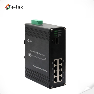 Endüstriyel 8 Port 10/100Base-TX + 1 Port 100BASE-FX Ethernet Switch