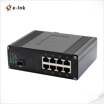 Endüstriyel 8-Port 10/100/1000T 802.3at PoE + 1-Port 100/1000Base-X Ethernet Switch