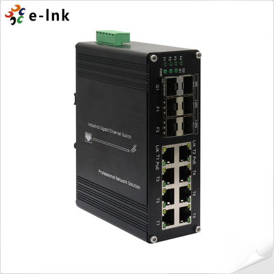 Endüstriyel 8 portlu 10/100/1000T 802.3at PoE + 6 portlu 1000X SFP Ethernet Switch