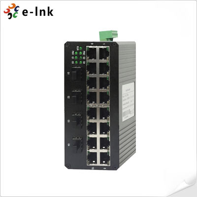 16-port 10/100Base-T + 4-port 1000Base SFP Endüstriyel Ethernet Değiştiricisi