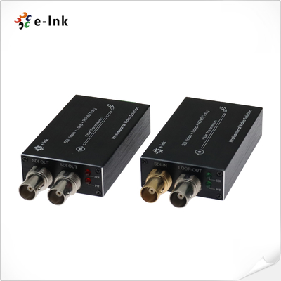 Tally & Reverse RS485 ile Mini-tip HD-SDI Fiber Değiştiricisi