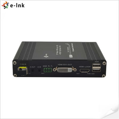 1Ch 1080P DVI + USB KVM + 1Ch RS232 + 1Ch Bidi Stereo Audio + 1Ch GPIO Fiber Extender üzerinden
