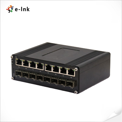 Endüstriyel L2+ 8-Port 10/100/1000T + 8-Port 1000X SFP Yönetilen Ethernet Değiştiricisi