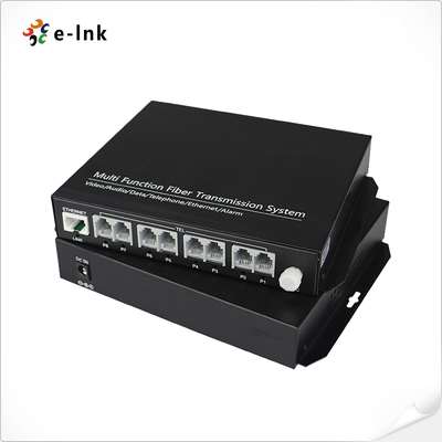 8 Kanal POTS (FXO/FXS) Telefon Fiber Optik Mux
