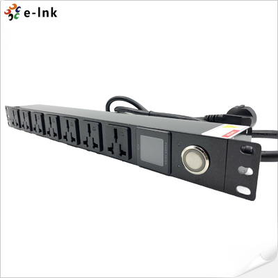 19 inç 1U 8 Port Güç Dağıtım Birimi 3 Gen Değiştirilebilir Aşınma Koruma Modülü ile