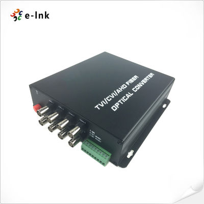 8 Kanal HD-AHD/HD-CVI/HD-TVI/CVBS 4'ü 1 Arada Video Fiber Dönüştürücü, Endüstriyel Geniş Çalışma Sıcaklık Aralığına Sahiptir