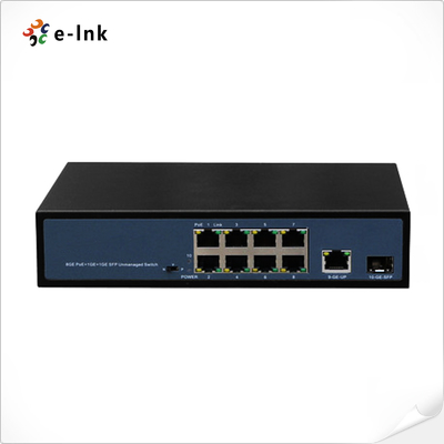 8-Port 10/100/1000T 802.3at POE + 1-Port Uplink Ethernet + 1-Port Gigabit SFP Ethernet Anahtarı