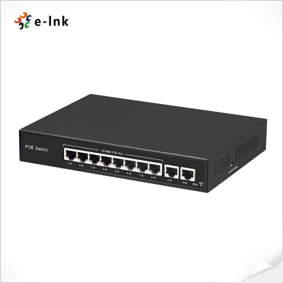 8 portlu 10/100BASE-T PoE ve 2 portlu 100BASE-T Uplink Ethernet Switch