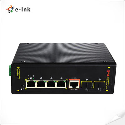quality Industrial 4-Port UPoE 60W Switch 2 SFP Ports DIN Rail 240W 802.3at

 factory