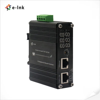 quality LED Ekranlı ve Ayarlanabilir Çıkış Gerilimi 5V - 36V DC ile Endüstriyel Gigabit 802.3bt PoE++ Ayırıcı factory
