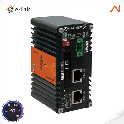 quality Sert Ortamlar İçin 9-54V Voltaj Yükselticili Yapay Zeka Akıllı Yönetimli 60W Endüstriyel PoE++ Enjektörü factory