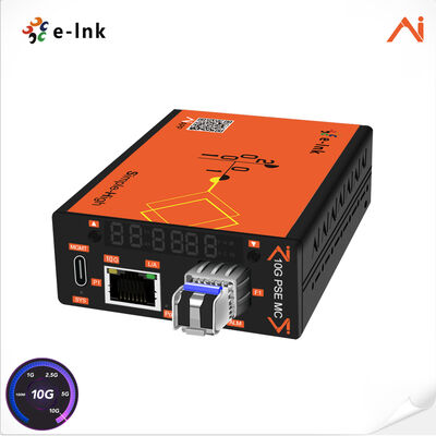 quality AI Akıllı Yönetilen 10G / 5G / 2.5G / 1G / 100M RJ45'ten 10G SFP + PoE Fiber Media Konvertörü factory